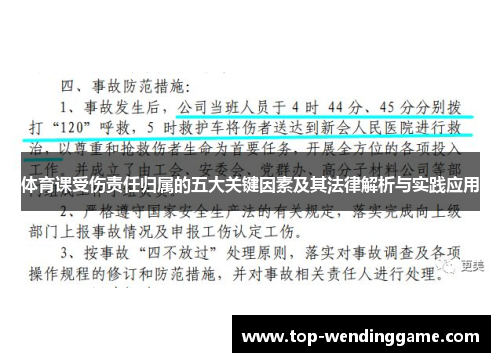 体育课受伤责任归属的五大关键因素及其法律解析与实践应用